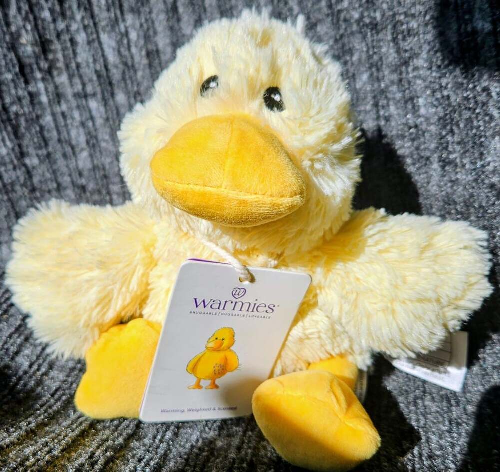 Warmies Junior Duck Plush Microwavable Scented Weighted Heat Therapy Toy NWT